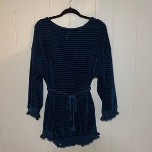 Blue boho Dress